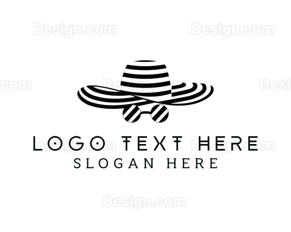 Stripes Fashion Hat Logo