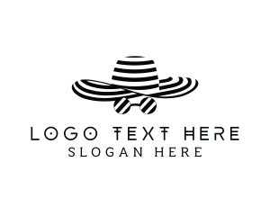 Stripes Fashion Hat logo