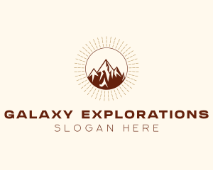 Mountain Trekking Travel logo design