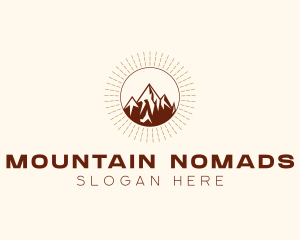 Mountain Trekking Travel logo design