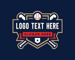Baseball - Baseball League Shield logo design