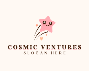 Cosmic Shooting Star  logo design