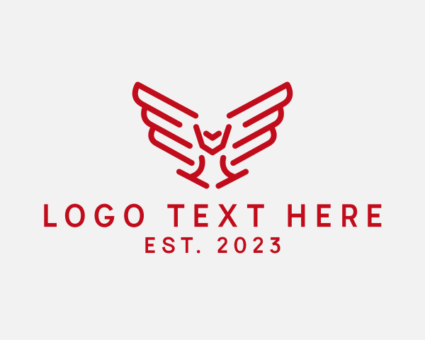 Wing logo example 2