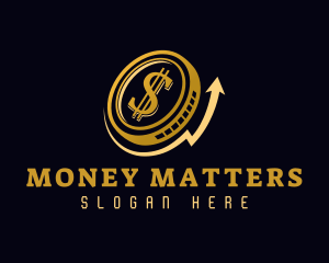  Dollar Coin Cryptocurrency logo design