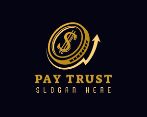  Dollar Coin Cryptocurrency logo design