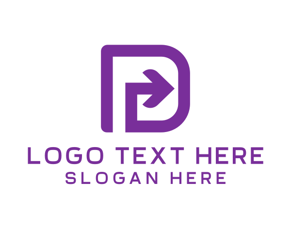 Purple And White logo example 1