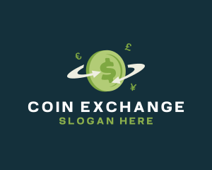 Currency Exchange Coin logo design