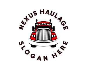 Red Truck Front logo design