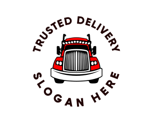 Red Truck Front logo design