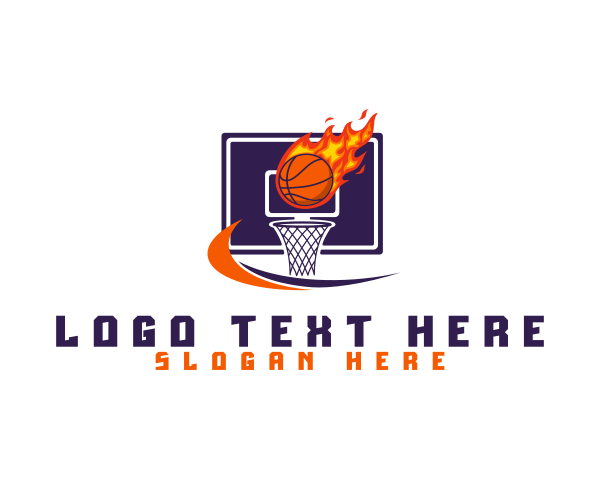 Basketball Court logo example 2