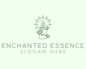 Organic Candle Light logo design