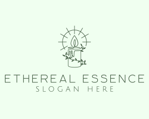 Organic Candle Light logo design