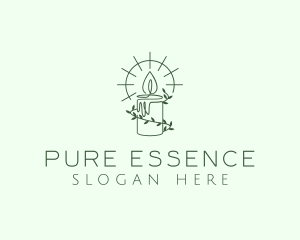 Organic Candle Light logo design