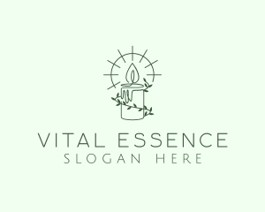 Organic Candle Light logo design