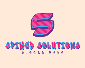 Pop Graffiti Letter S logo design