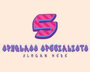 Pop Graffiti Letter S logo design