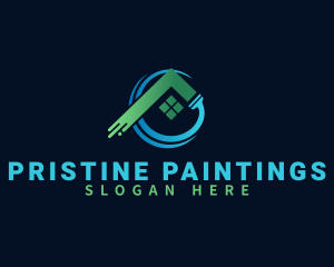 Paint House Renovation logo design