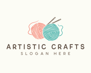 Knit Yarn Craft logo design