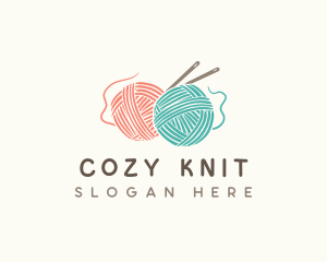 Knit Yarn Craft logo design