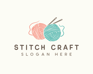 Knit Yarn Craft logo design