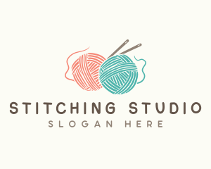 Knit Yarn Craft logo design