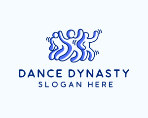 Dancing Team People logo