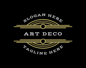 Art Deco Luxury Arch logo design