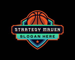 Basketball League Sports logo design