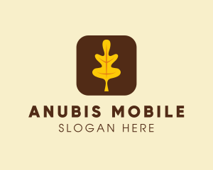 Autumn Leaf Mobile App logo design