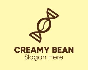 DNA Coffee Bean logo design