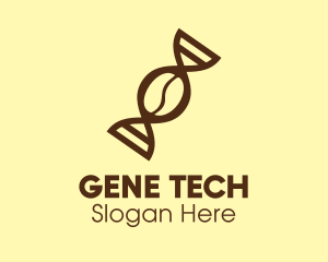 DNA Coffee Bean logo design