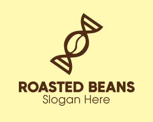 DNA Coffee Bean logo design