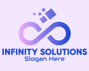 Gradient Infinity Loop logo design