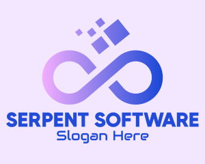 Gradient Infinity Loop logo design