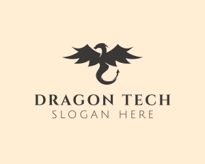 Dragon Mythical Monster logo design