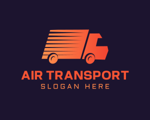 Gradient Delivery Truck logo design