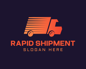 Gradient Delivery Truck logo design