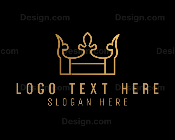 Gradient Golden Crown Logo