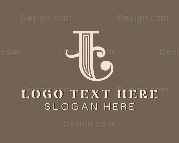 Upscale Luxury Boutique Letter T Logo