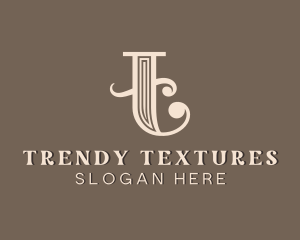 Upscale Luxury Boutique Letter T logo design