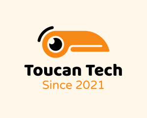 Orange Toucan Beak logo
