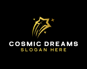 Cosmic Gold Star  logo design