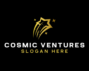 Cosmic Gold Star  logo design