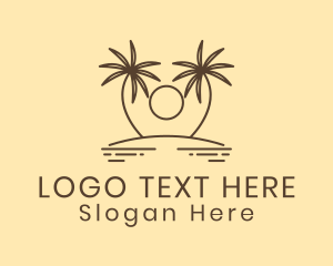 Twin Palm Tree Island logo