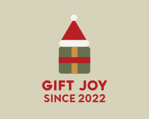 Christmas Hat Gift  logo design