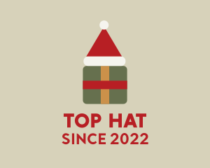 Christmas Hat Gift  logo design