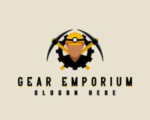 Miner Pickaxe Gear logo