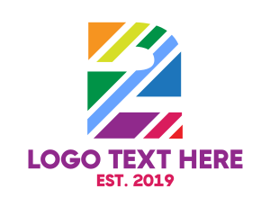 Colorful Stripe Number 2  logo
