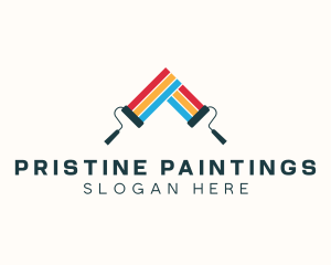 Paint Roller Renovation logo design