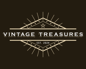 Star Vintage Signage Marquee logo design